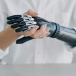 3D printing applications for industrial production high tech carbon electronic hand modern technology 5zwabq7