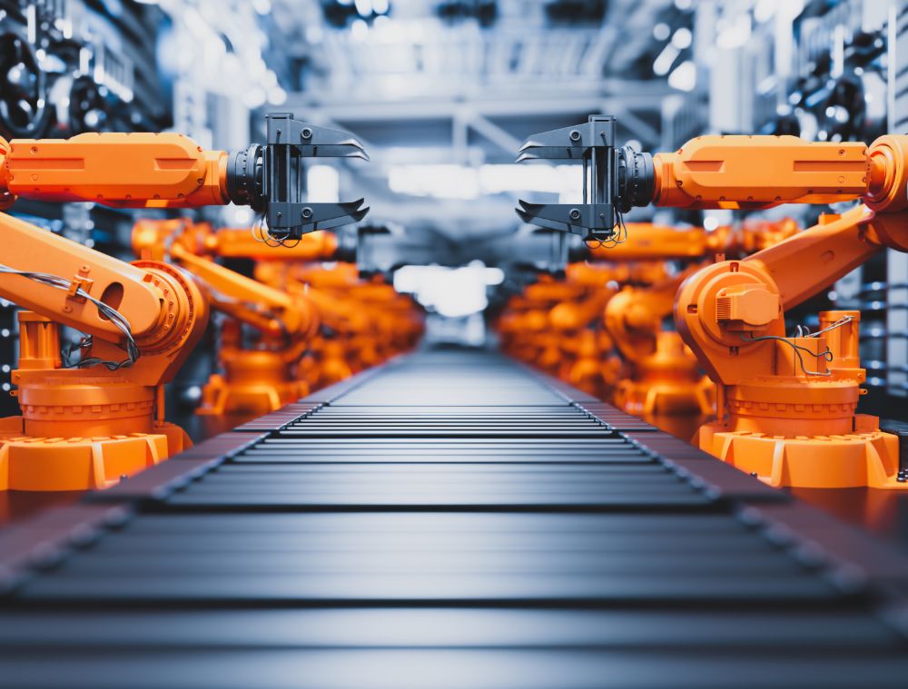 Design tips for 3D metal printing robotic arms along assembly line in modern factory x4a22zu